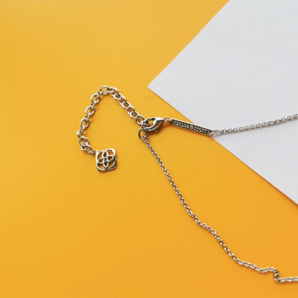 Ari Heart Silver Amethyst Necklace by Kendra Scott - Picture 4 of 4